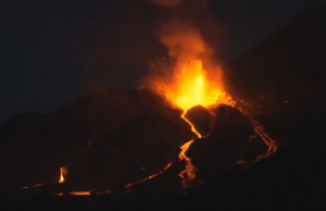 Volcano eruption Fogo Cape Verde