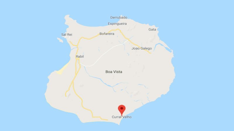 Map location Curral Velho