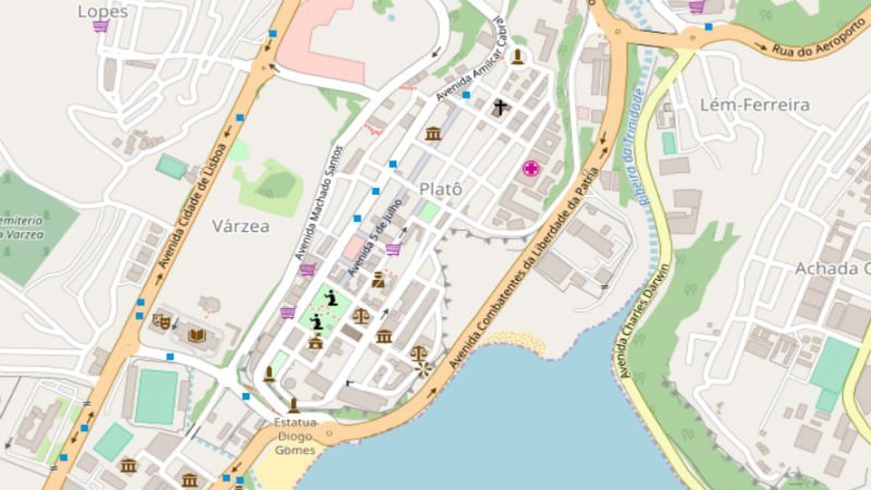Map Plateau of Praia